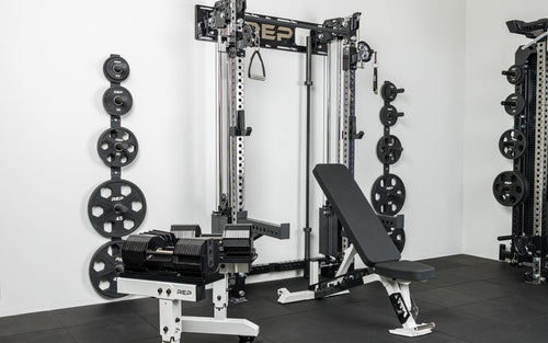 The Space Saver Package featuring the wall-mounted Athena™ cable system and more.
