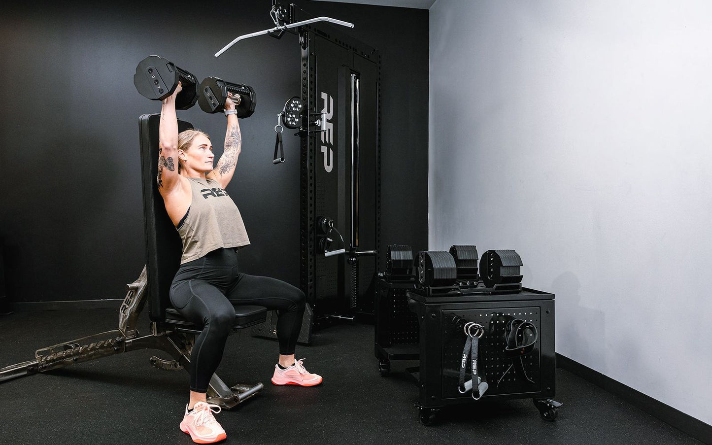 REP® x PÉPIN™ FAST Series™ Adjustable Dumbbell (lbs)