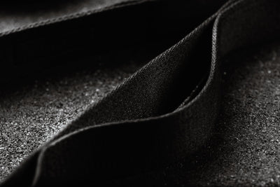 Close-up of black fabric texture
